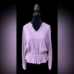 Jennifer Lopez: Lilac Purple Bohemian Blouse with